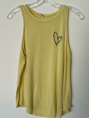 French Pastry Yellow Graphic Muscle Tank Top “Do What You Love” Made in USA